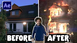 Fire Burning House - After Effects Tutorial