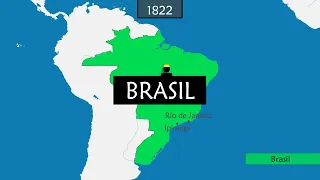 La Historia de Brasil - Resumen en mapas