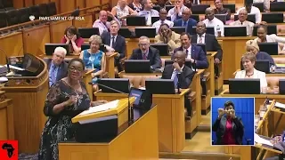 ANGRY Minister of Women Bathabile Dlamini Entertains Parliament