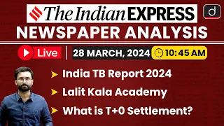 Newspaper Analysis | The Indian Express | 28 March 2024 | Drishti IAS English
