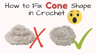 How to Fix the CONE issue when using PLUSH yarn | Amigurumi basics for beginners