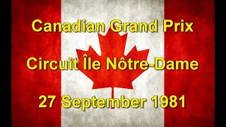 Turbos & Tantrums: 1981 Canadian Grand Prix