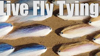 Commercial Saltwater Fly Tying Stream - Tying Striped Bass Flies for Local Fly Shops