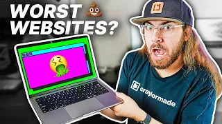 Reacting to CRAPPY Websites! 🤢