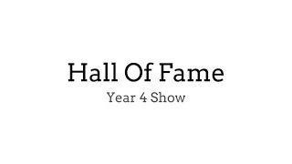 Hall Of Fame - Backing Track