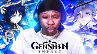 First Time REACTION to All GENSHIN IMPACT Version Trailers | 3.2-4.2