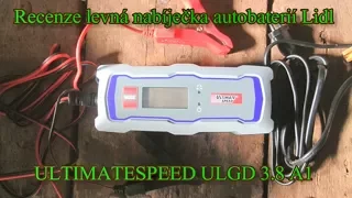 Recenze levná nabíječka autobaterií Lidl ULTIMATESPEED ULGD 3 8 A1