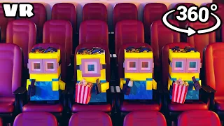 Minions 360° VR  - Cinema Hall(Minecraft Animation)