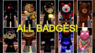 How to get ALL 38 BADGES + MORPHS/SKINS in ACCURATE PIGGY RP: THE RETURN! - Roblox