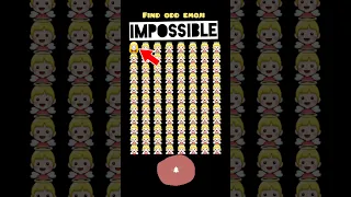 Impossible 😱 find odd emoji #shorts #trending #viral #youtubeshorts #emojichallenge @NOTYGAME