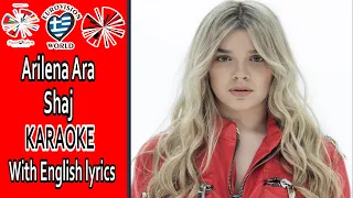 Eurovision 2020 - Arilena Ara - Shaj - KARAOKE (+ English Lyrics and backing vocals)