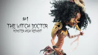 The Witch Doctor - I recorded my first time... with doll customization :) FANTASY OOAK MH Repaint.
