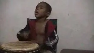 Child Djembe Drummer