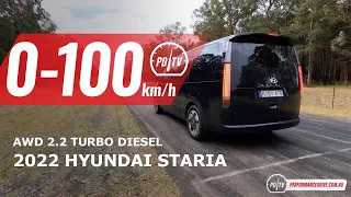 2022 Hyundai Staria (2.2 AWD) 0-100km/h & engine sound