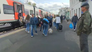 станция Псков и ласточка Санкт-Петербург - Печоры