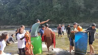 Christmas &New year Campers##Luangba Baptist Church##Washing Clothes ##Blankets ##Irang River##