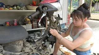 The Genius Girl - Repair, maintenance and replacement of Honda motorbike parts