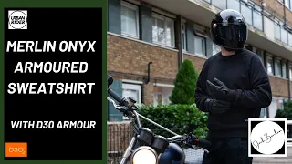 Merlin Onyx Motorcycle Armoured Sweatshirt - By Urban Rider