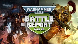 Chaos Knights vs Adeptus Custodes Warhammer 40k 10th Edition Battle Report Ep 29