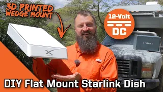 DIY Starlink Flat Mount RV Roof Adaptor Powered by 12 Volts