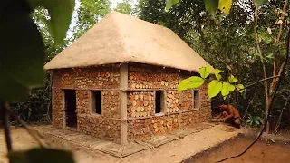 Building The Most Beautiful Villa House  Using Wooden By Ancient Skills  part 1