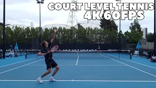 Taylor Fritz Court Level Practice | Australian Open (4K 60FPS)