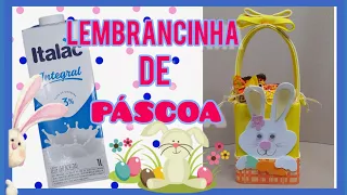 DIY LEMBRANCINHA DE PÁSCOA COM CAIXA DE LEITE