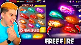 ¡CONSIGO TODA LA LUCK ROYALE DE PUÑOS EXCLUSIVOS!!! 🔥💲* me gaste mucho dinero * FREE FIRE