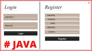 Java Project Tutorial - Make Login and Register Form Step by Step Using NetBeans And Text File