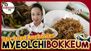 Myeolchi bokkeum | Stir-fried anchovies (Korean Banchan, Side dish recipe)