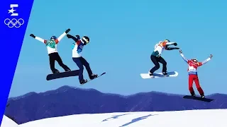 Snowboard | Men's Snowboard Cross Highlights | Pyeongchang 2018 | Eurosport