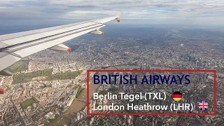 British Airways flight from Berlin Tegel to London Heathrow.