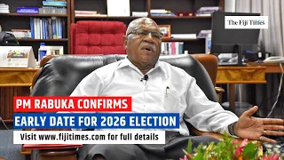 THE FIJI TIMES | Early date for 2026 election