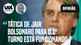 Bolsonaro não tem nada para apresentar, joga iscas e está na tática do 1° turno, diz Josias de Souza