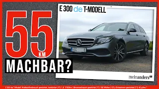 Mercedes E 300 de: Sind 55 km überhaupt machbar? I 4k I 2020