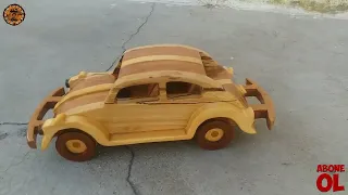 Volkswagen Beetle /Ahşap VW Kaplumbağa Yapımı/ Wood toy Making / Scroll Saw /Kıl Testere Woodworking