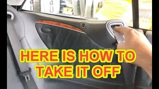 How to remove rear window regulator, seat belt presenter on W209 Mercedes CLK Cabriolet