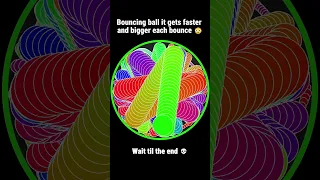 Bouncing ball it gets faster and bigger each bounce 😳 #adhd #gravityfalls