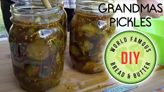 How To Make My Grandmas Depression Era Sweet Pickles - Bread & Butter Style