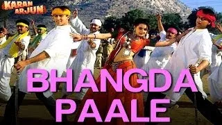 Bhangda Paale - Video Song | Karan Arjun | Shahrukh & Salman | Mohd. Aziz, Sadhana Sargam & Sudesh