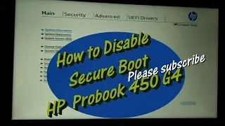 How to Disable Secure Boot on HP Laptop G4 Bios | Boot from Legacy Disks