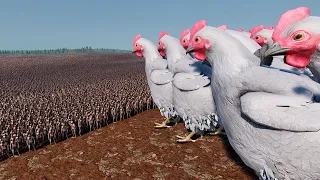 NEW Giant Chickens vs 1 Million Zombies — Ultimate Epic Battle Simulator 2