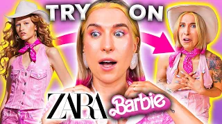 TRY ON HAUL VIRALOWEJ kolekcji BARBIE x ZARA! 🎀Mierzę ubrania -czy warto?😂| Agnieszka Grzelak Vlog