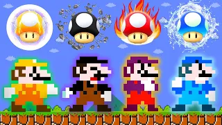 What if Mario Odyssey had NEW Custom Mushroom POWER UPS in New Super Mario Bros. Wii??