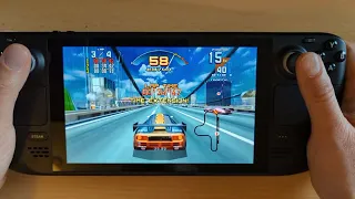 Steam Deck Emulation Gameplay - SCUD Race Sega Model 3 Supermodel