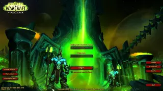 World of Warcraft Legion Login Screen
