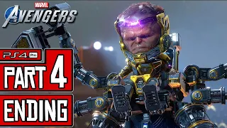 Marvel's AVENGERS ENDING Walkthrough PART 4 (PS4 Pro) Full Game @ 1440p (60ᶠᵖˢ) ✔