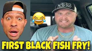 White Guy FIRST Black FISH FRY! lol [REACTION] W/ Black Pegasus