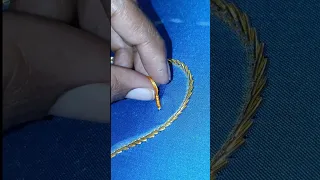 bullion knot stitch/bullion embroidery/thread work design