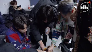 [BANGTAN BOMB] Snack time! @181225 SBS 가요대전 - BTS (방탄소년단)